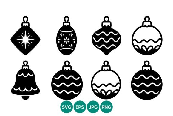 Christmas Ball Ornament Vector Set: Festive Illustrations