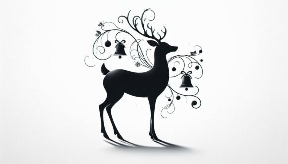 Christmas Bells Reindeer Illustrations Review