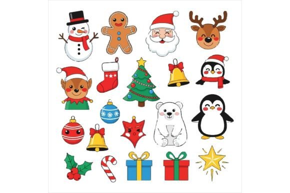 Christmas Characters Vector Bundle: Premium Illustrations