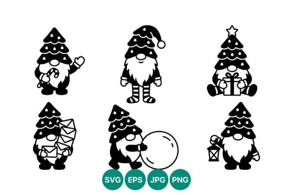 Christmas Gnome Vector Set: Festive Illustrations