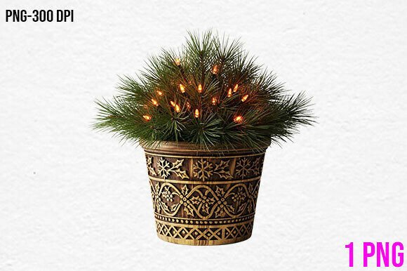 Christmas Pine Plant PNG Clipart for Illustrations