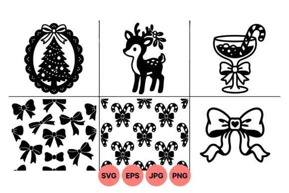 Cute Christmas Icons: Festive Illustrations
