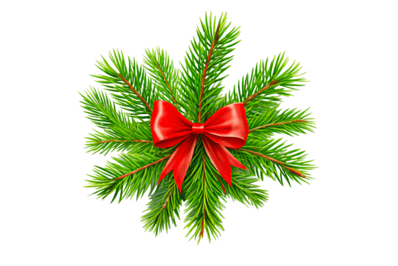 Flat Christmas 3D Rendering for Illustrations