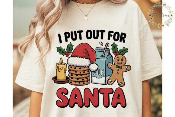 Funny Christmas Santa Cookies PNG Illustrations