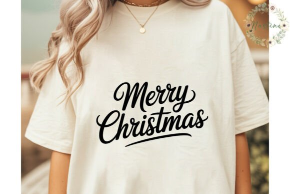 Merry Christmas Script Text PNG Clipart & Illustrations