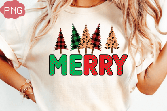 Merry PNG T-shirt Design: Christmas Subli Illustrations