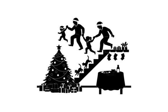 Review: Christmas Silhouette Family Illustrations