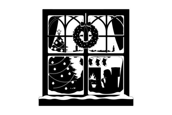 Review: Christmas Window Silhouette Illustrations