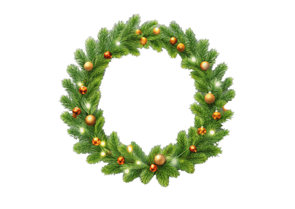 Watercolor Christmas Frames Isolated PNG & Illustrations